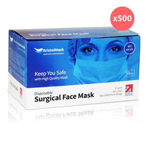 Disposable Surgical Face Masks 500PCS British Made