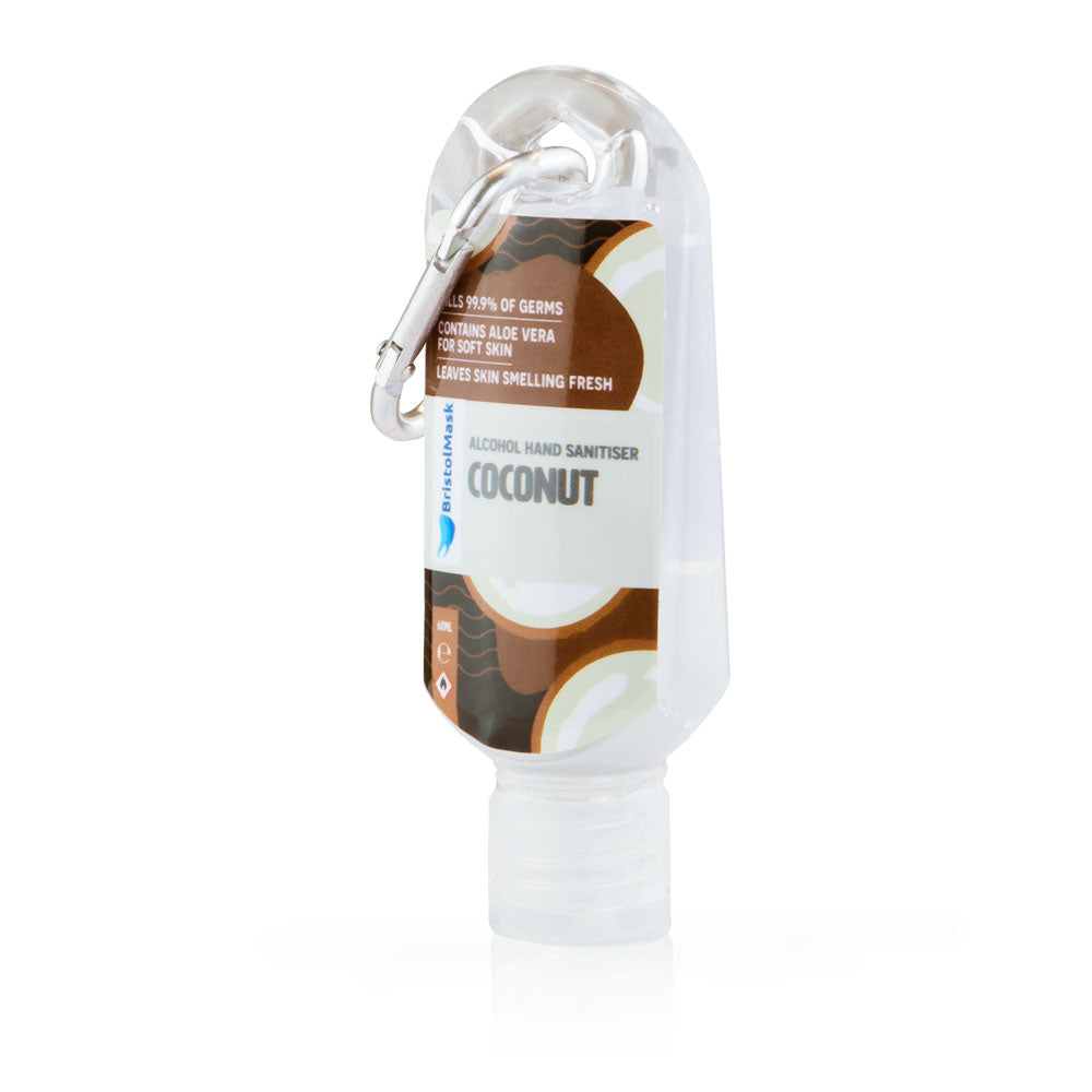 Palm Safe Coconut 60ml Anti Bacterial Premium Hand Sanitiser Travel